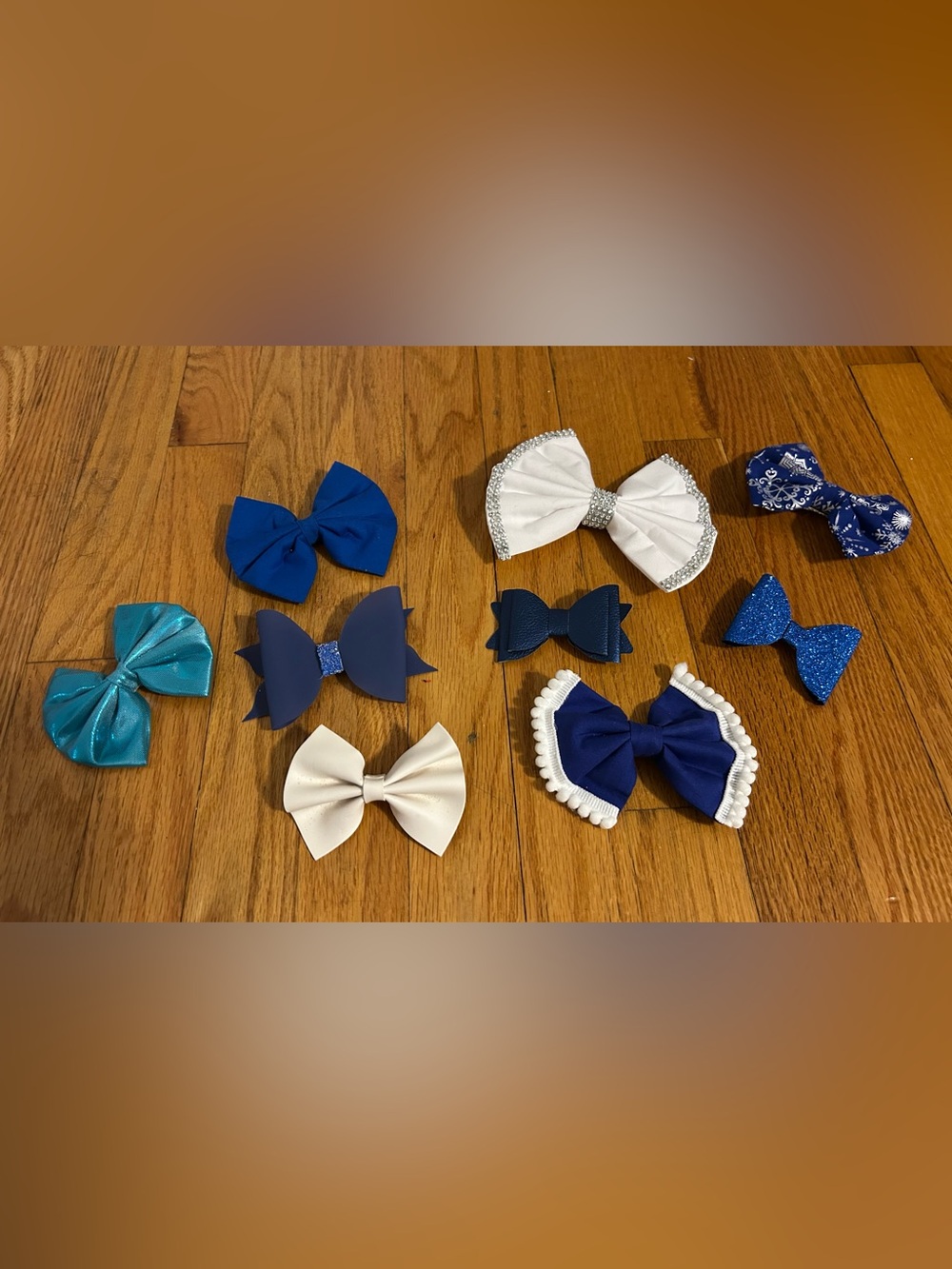 Blue and White Bow Collection